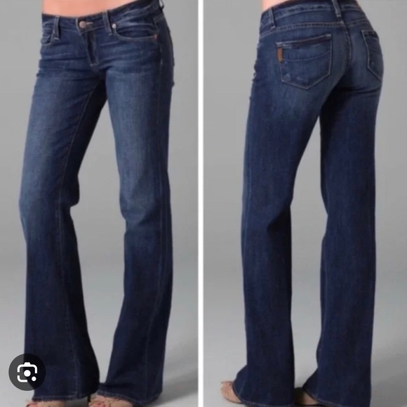 Jean Paige Denim Bel-Air Taille 25, Coupe Bootcut, Lavage Foncé, état Excellent